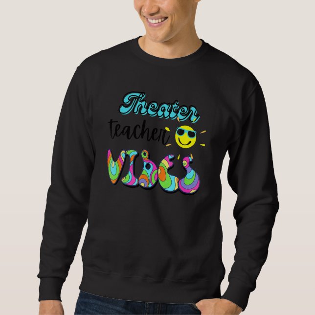 Moletom Professor de Teatro Vibes Groovy Retro 70s Sch (Frente)
