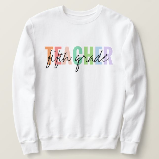 Moletom Professor do 5º ano Unisex (Frente do Design)