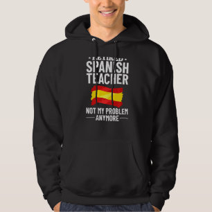 Moletom Professor espanhol Espanha Linguagem de Lição de L