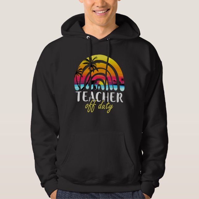 Moletom Professor Off Duty Beach Sunset Rainbow Teacher Su (Frente)