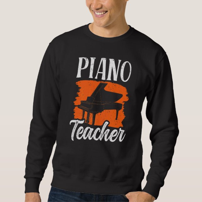 Moletom Professor Piano Jogador de Música Premium (Frente)