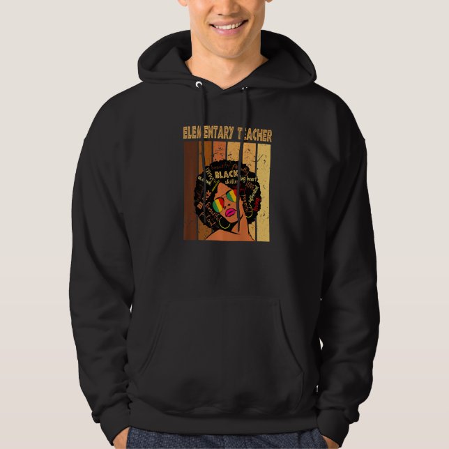 Moletom Professor primário negro afro-americano (Frente)