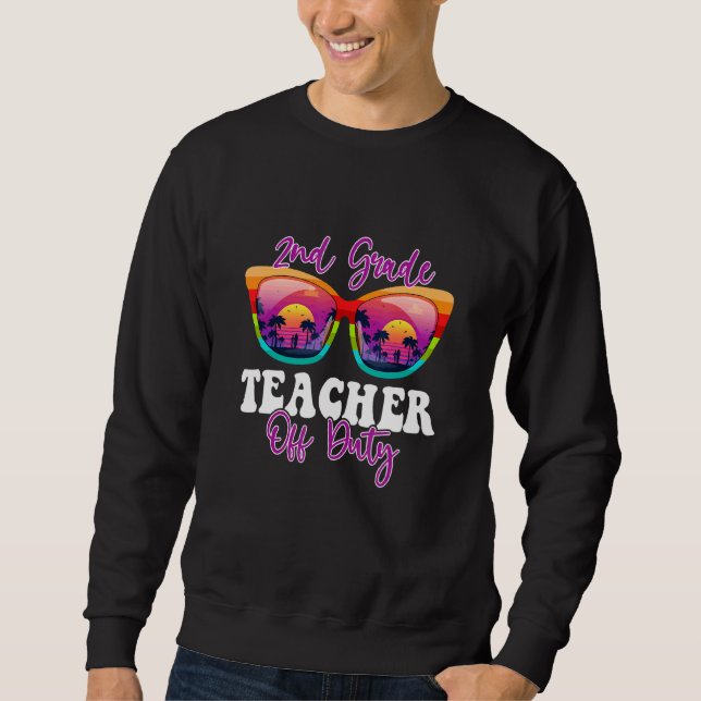 Moletom Professora Da Classe segundo Desligado De Serviço  (Frente)