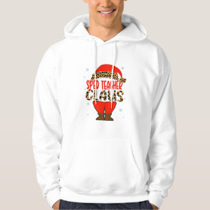 Moletom Professora do Sped Claus Christmas Santa Hat mat