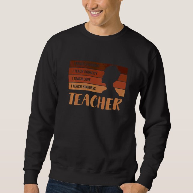 Moletom Professora Ensino História Negra Melanina (Frente)