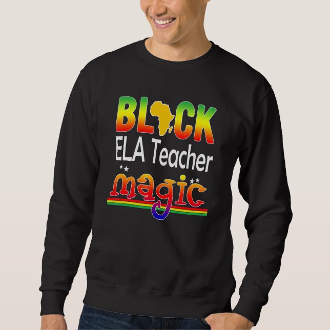 Moletom Professora Negra Ela Professora Magia Professora N (Frente)