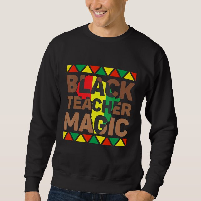 Moletom Professora Negra Magic Melanin Professora História (Frente)