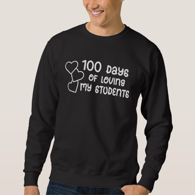 Moletom Professores do 100º Dia de Aula Feliz 100 Dias (Frente)