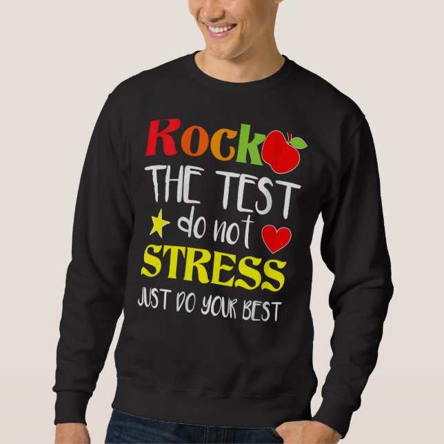 Moletom Professores do Dia de Teste do Professor Rock (Frente)