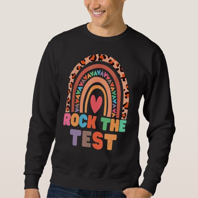 Moletom Professores do Dia de Teste do Professor Rock (Frente)