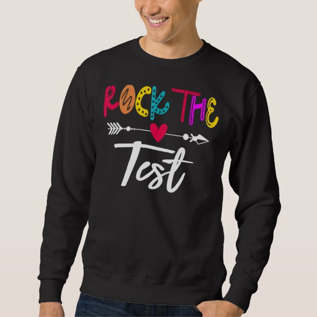 Moletom Professores do Dia de Teste do Professor Rock (Frente)