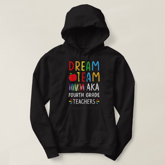 Moletom Professores Engraçados Da Equipe Dream De Volta A  (Frente do Design)