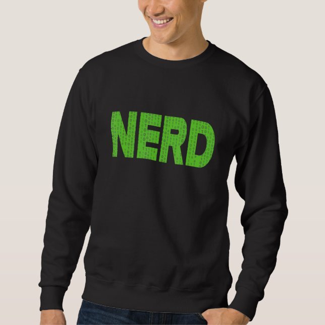Moletom Programador de Código Binário do Computador nerd G (Frente)