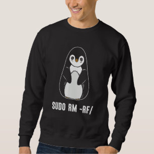 Moletom programador de computador Linux sudo rm rf