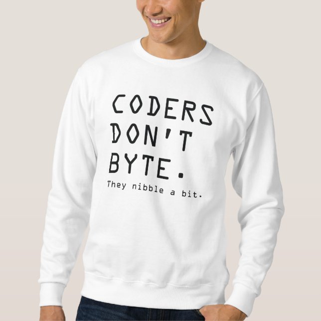 Moletom Programadores Não Fazem Byte (Frente)