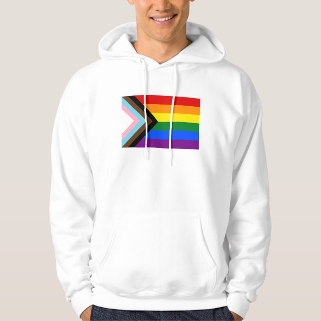 Moletom Progress Pride Flag LGBTQ+ (Frente)