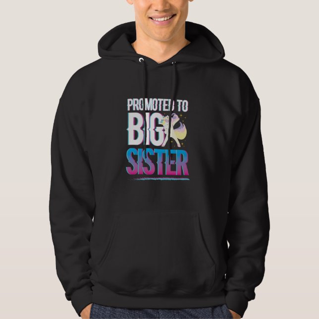 Moletom Promovida a Irmã Mais Velha 2025 Vou ser uma Irmã  (Frente)