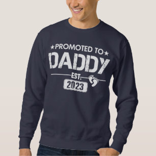 Moletom Promovido ao Pai Est 2023 Bebê Novo papai do pres