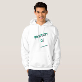 Moletom "Propriedade De" Capuz Personalizado Masculino
