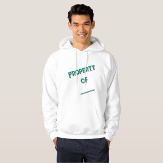 Moletom "Propriedade De" Capuz Personalizado Masculino