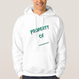 Moletom "Propriedade De" Capuz Personalizado Masculino