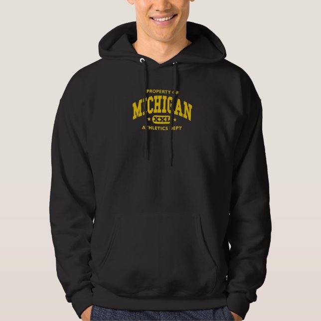 Moletom Propriedade do Departamento de Atletismo de Michig (Frente)