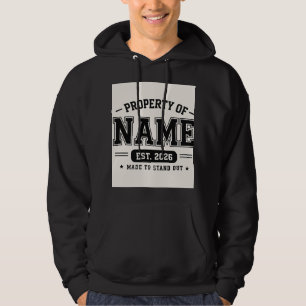 Moletom Propriedade Personalizada do Nome – Estilo Univers