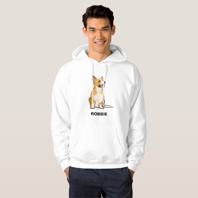 Moletom Proprietário de cães galês corgi pembroke (Frente Completa)