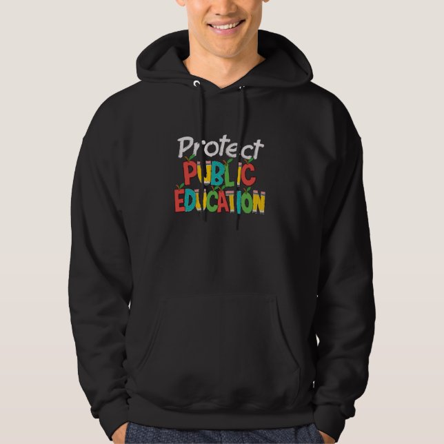 Moletom Proteger a Educação Pública Apoiar Professores (Frente)