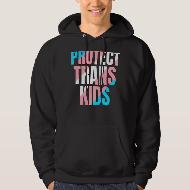 Moletom Proteger Ally Trans Kids Lgbtq Trans (Frente)