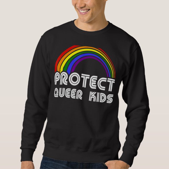 Moletom Proteger Crianças Filhas de Conhecimento Lgbt Gay  (Frente)