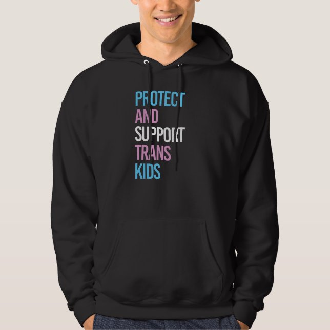 Moletom Proteger e Apoiar Crianças Trans (Frente)