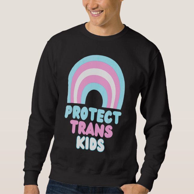 Moletom Proteger Orgulho Lgbt de Crianças Trans (Frente)