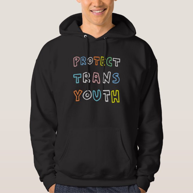 Moletom Proteger os jovens trans (Frente)