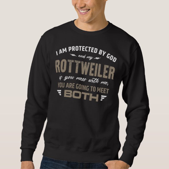 Moletom Protegido por Rottweiler (Frente)