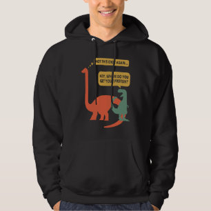 Moletom Proteína de Academia Vegana Dinossauros Rex Fitnes