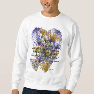 Moletom Provérbio espanhol abstrato floral para tias