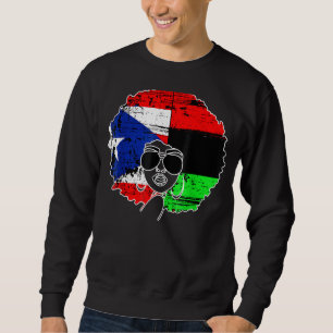 Moletom PUERTO RICAN AFRO LATINA Boricua Porto Rico Bandei