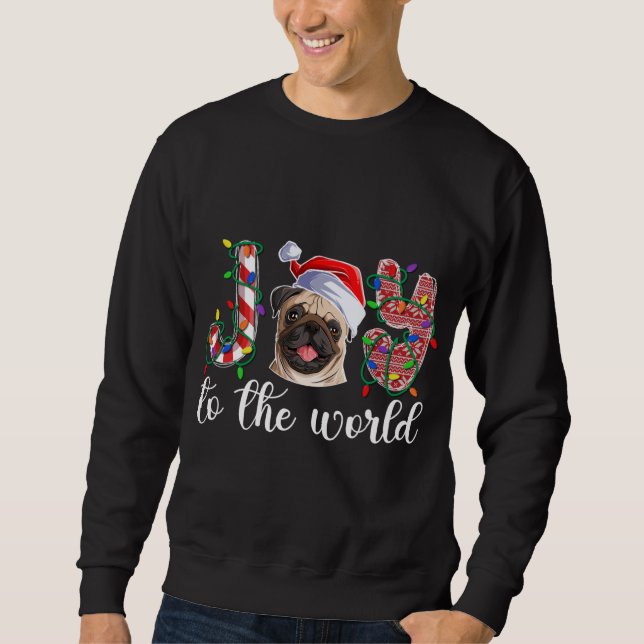 Moletom Pug Christmas Pug Xmas Party Pug Lover (Frente)