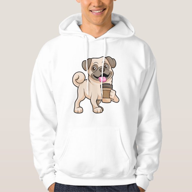 Moletom Pug com café para ir (Frente)