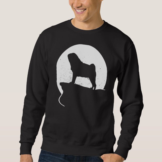Moletom Pug Dog Retro 26 (Frente)