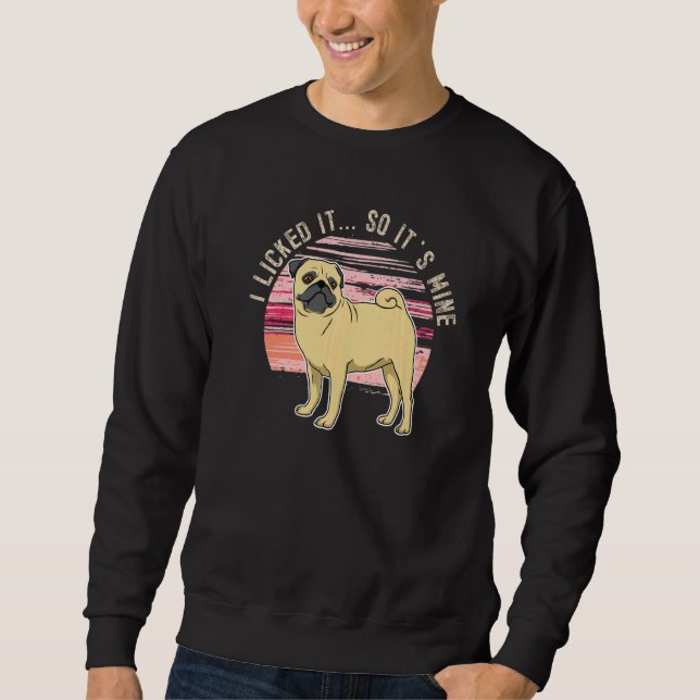Moletom Pug Dog Vintage 8 (Frente)