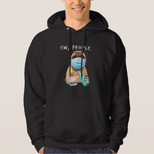 Moletom Pug Ew Pessoas Cachorro Vestindo Uma Máscara