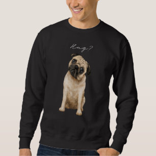 Moletom Pug Hug Cute Love Pugs Design