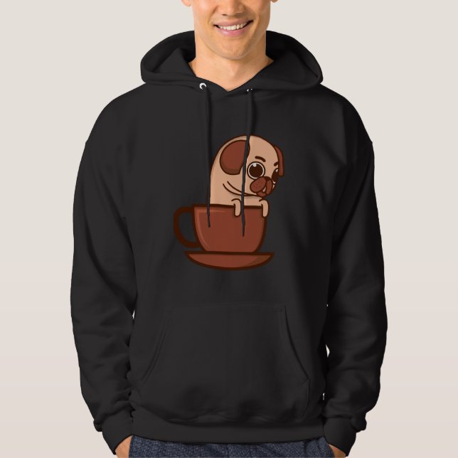 Moletom Pug In A Mug Cute Pug Presente Para Pug Lover Esse (Frente)