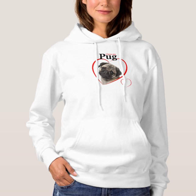 Moletom Pug Love Shirt (Frente)