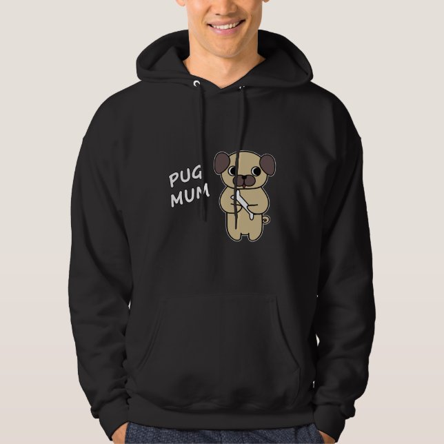 Moletom PUG MÃE 3 T-Shirt clássico 31 (Frente)