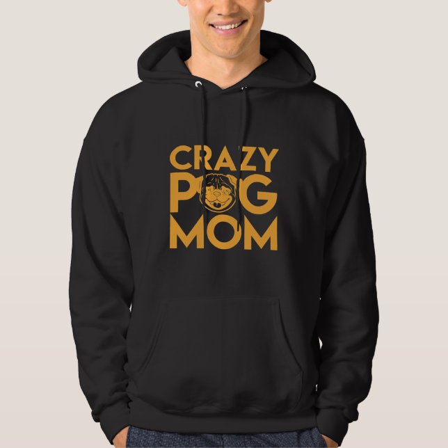 Moletom Pug Mãe Clássica T-Shirt 661 (Frente)