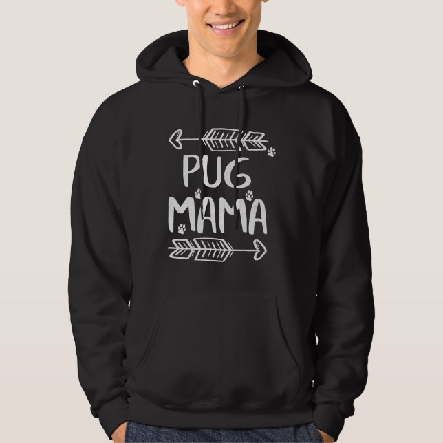 Moletom Pug Mama Shirt Puggle Mãe Beagle Dono do Fogão (Frente)