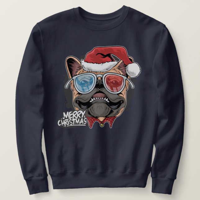 Moletom Pug Natal (Frente do Design)